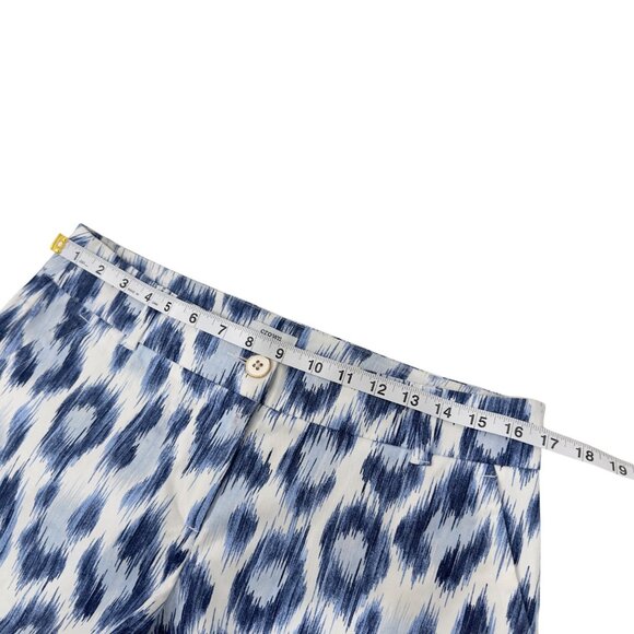 Crown & Ivy Shelby Womens Scalloped Hem Ikat Print Shorts Size 6 Cotton Blend - Picture 5 of 11